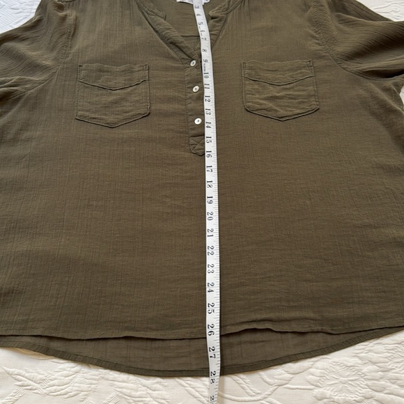 Carve Design Dylan Organic Cotton Green Top - Picture 6 of 9